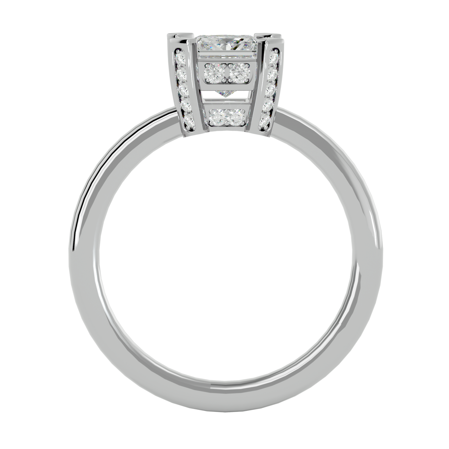 Princess 1.15ct & smalls - 5.5 grams