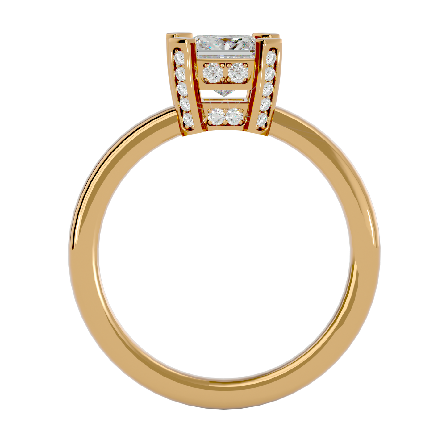 Princess 1.15ct & smalls - 5.5 grams