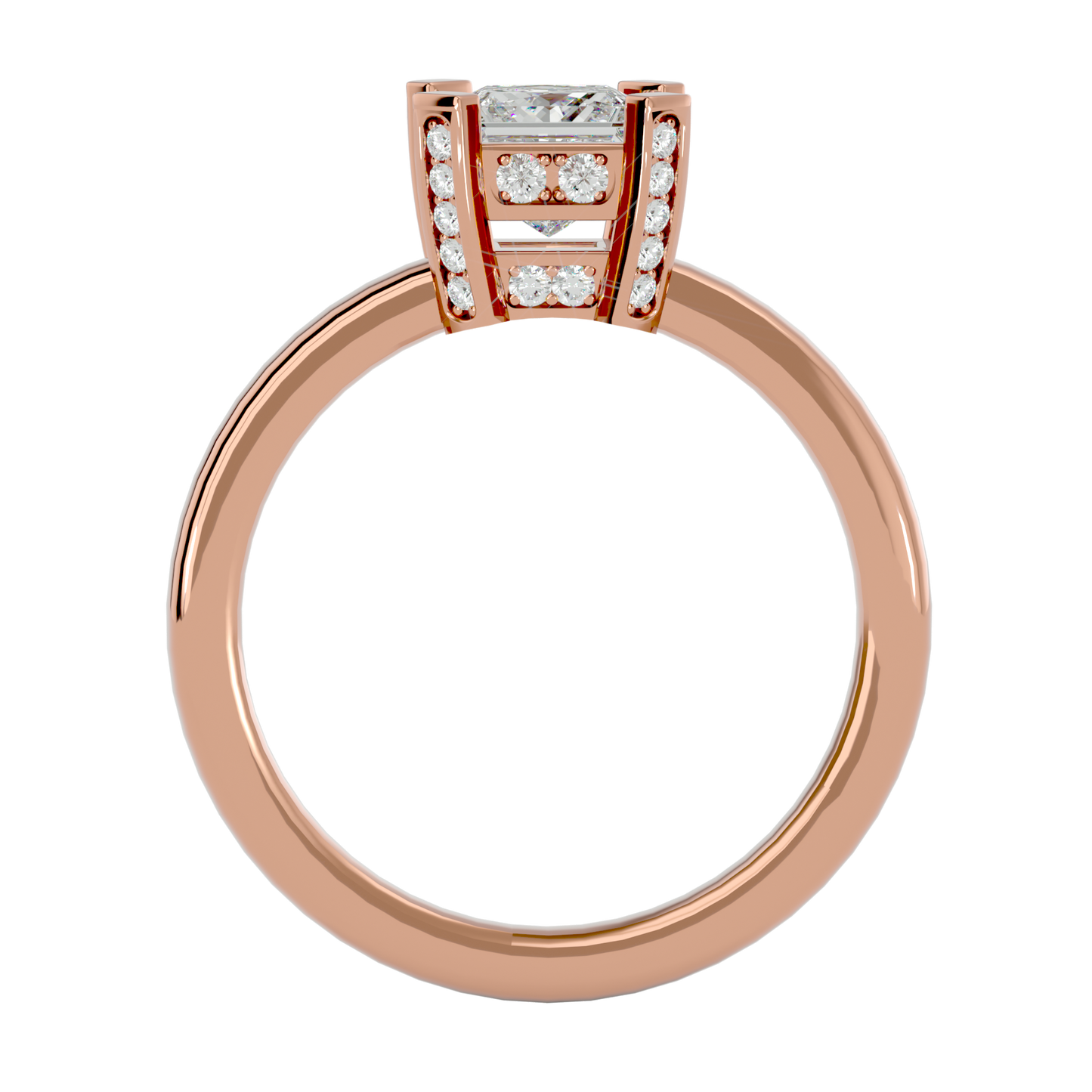 Princess 1.15ct & smalls - 5.5 grams