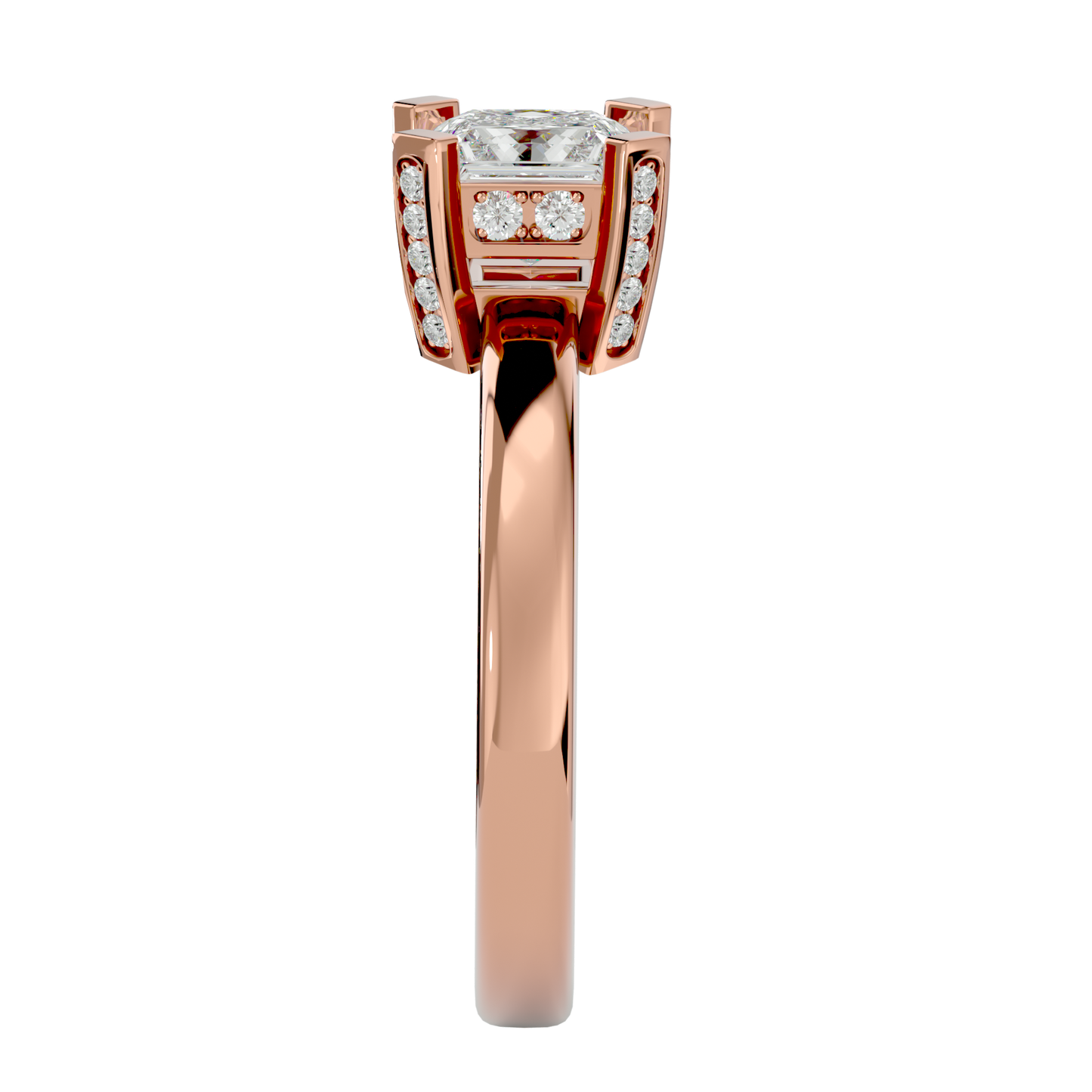 Princess 1.15ct & smalls - 5.5 grams