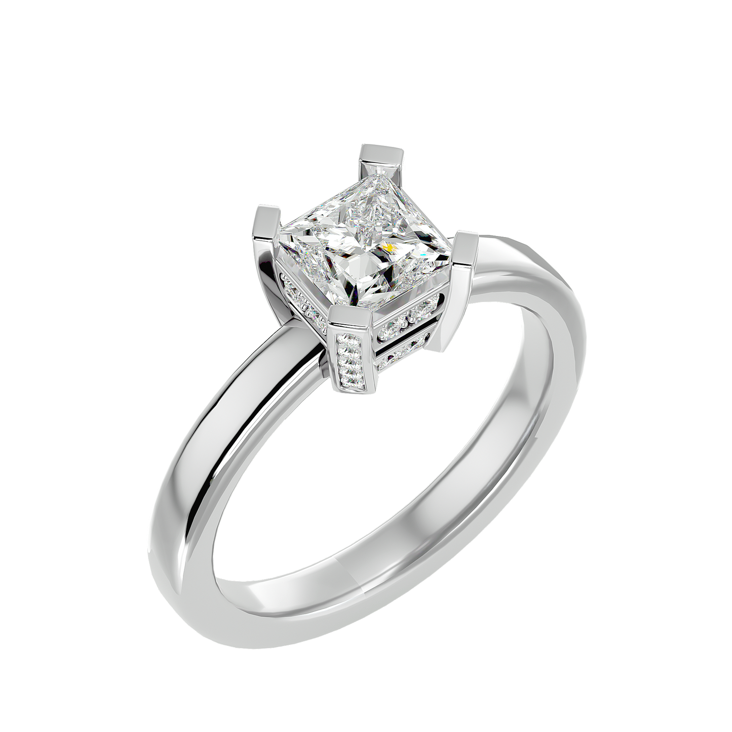 Princess 1.15ct & smalls - 5.5 grams