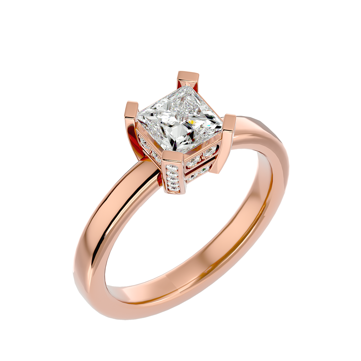 Princess 1.15ct & smalls - 5.5 grams