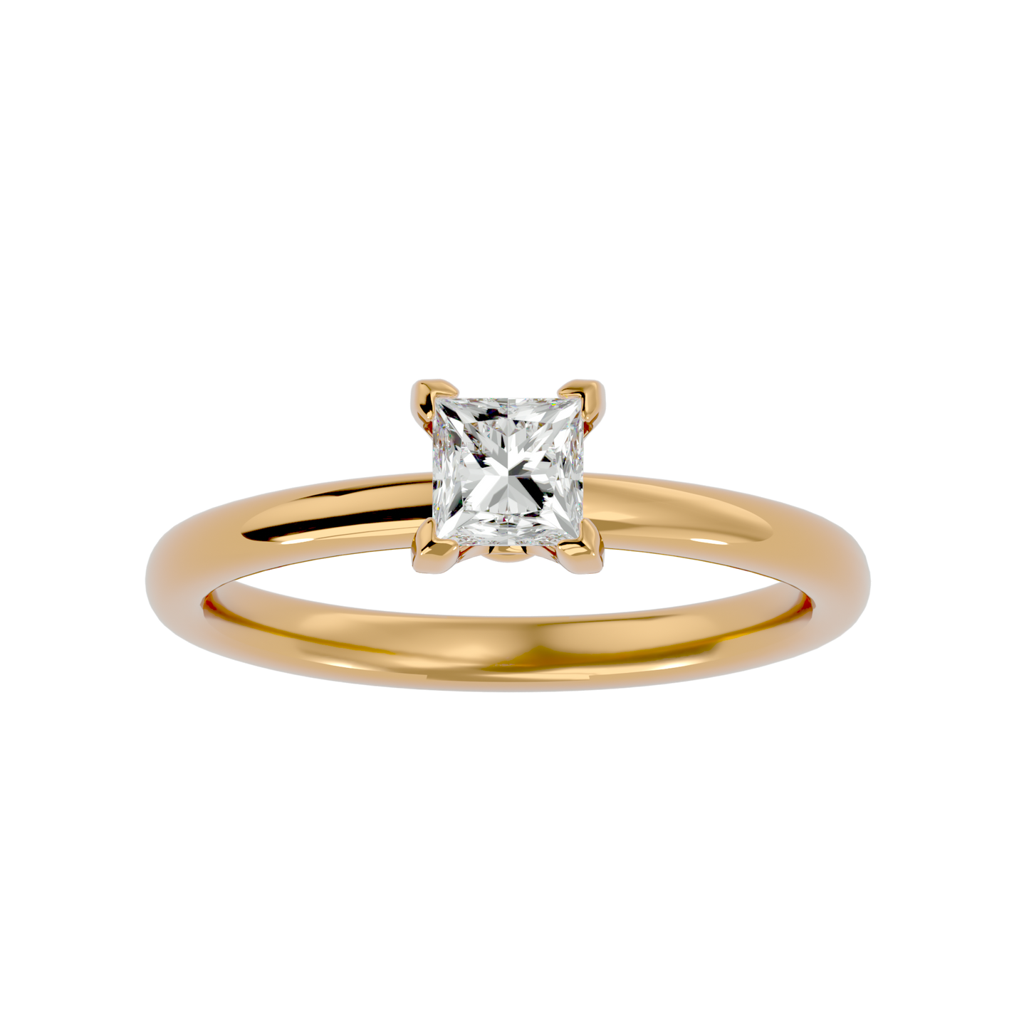 Princess 0.80ct + 2 small - 3.7 grams