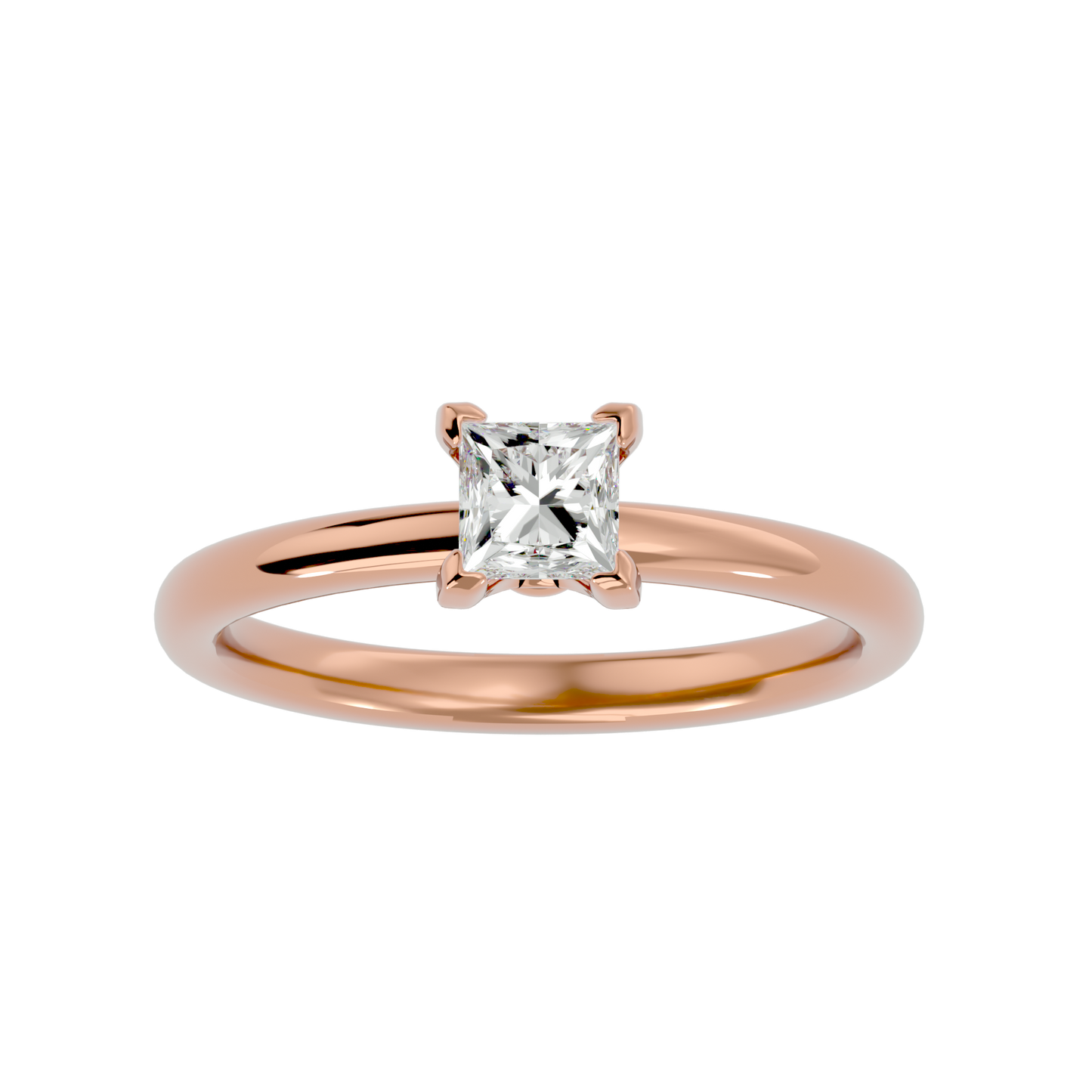 Princess 0.80ct + 2 small - 3.7 grams