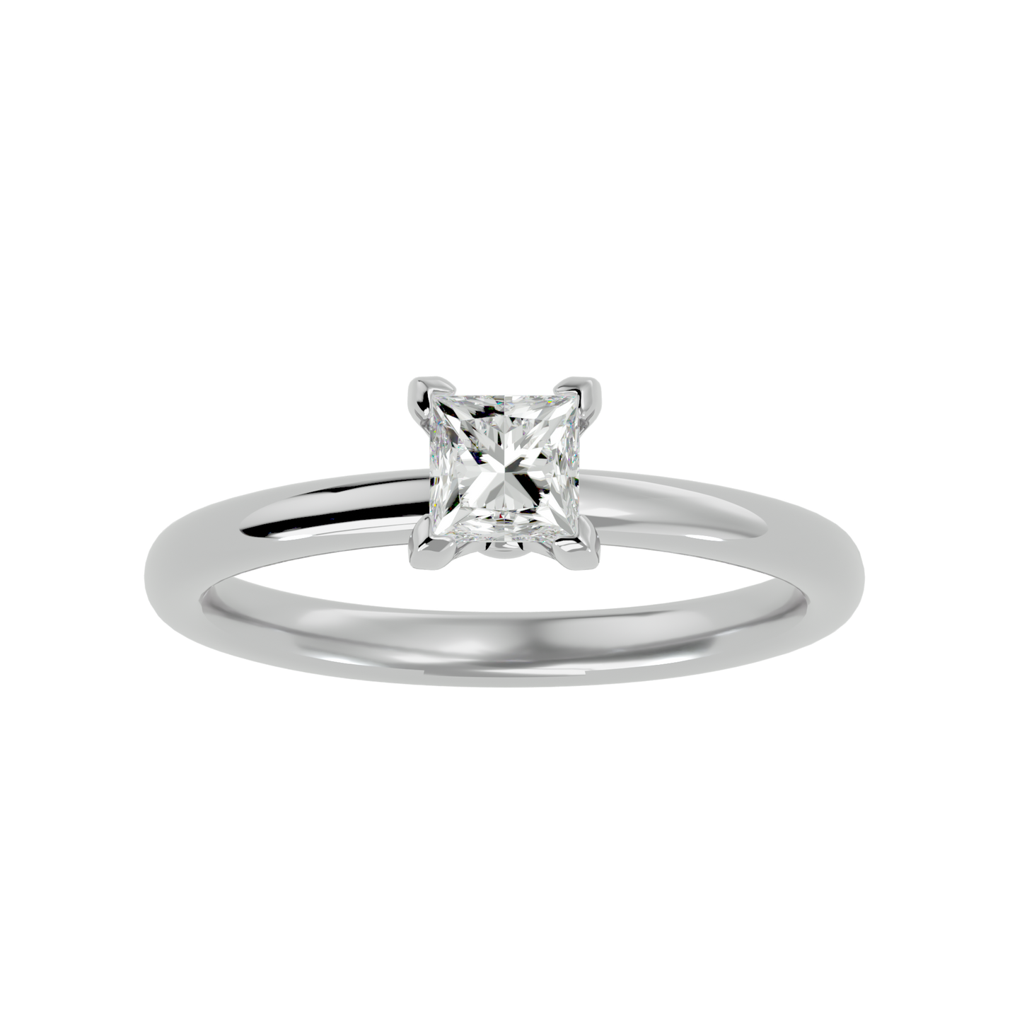 Princess 0.80ct + 2 small - 3.7 grams