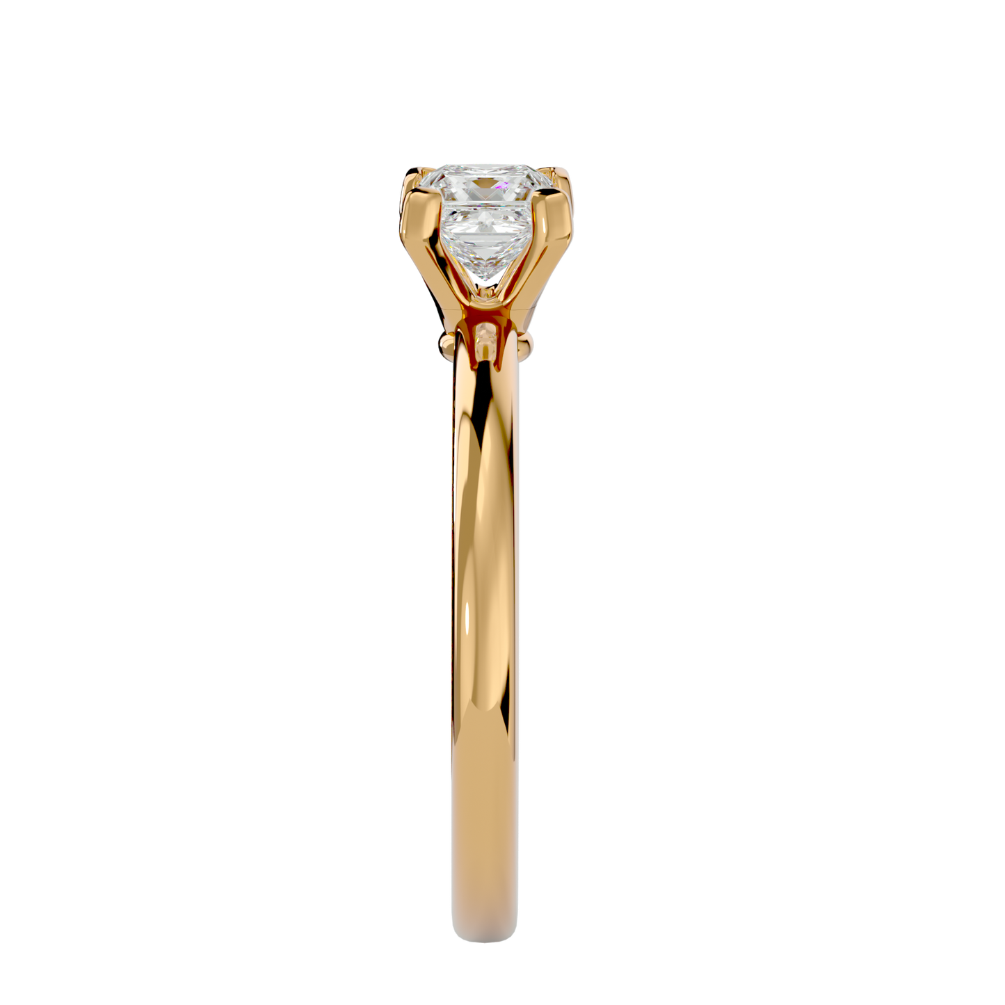 Princess 0.80ct + 2 small - 3.7 grams