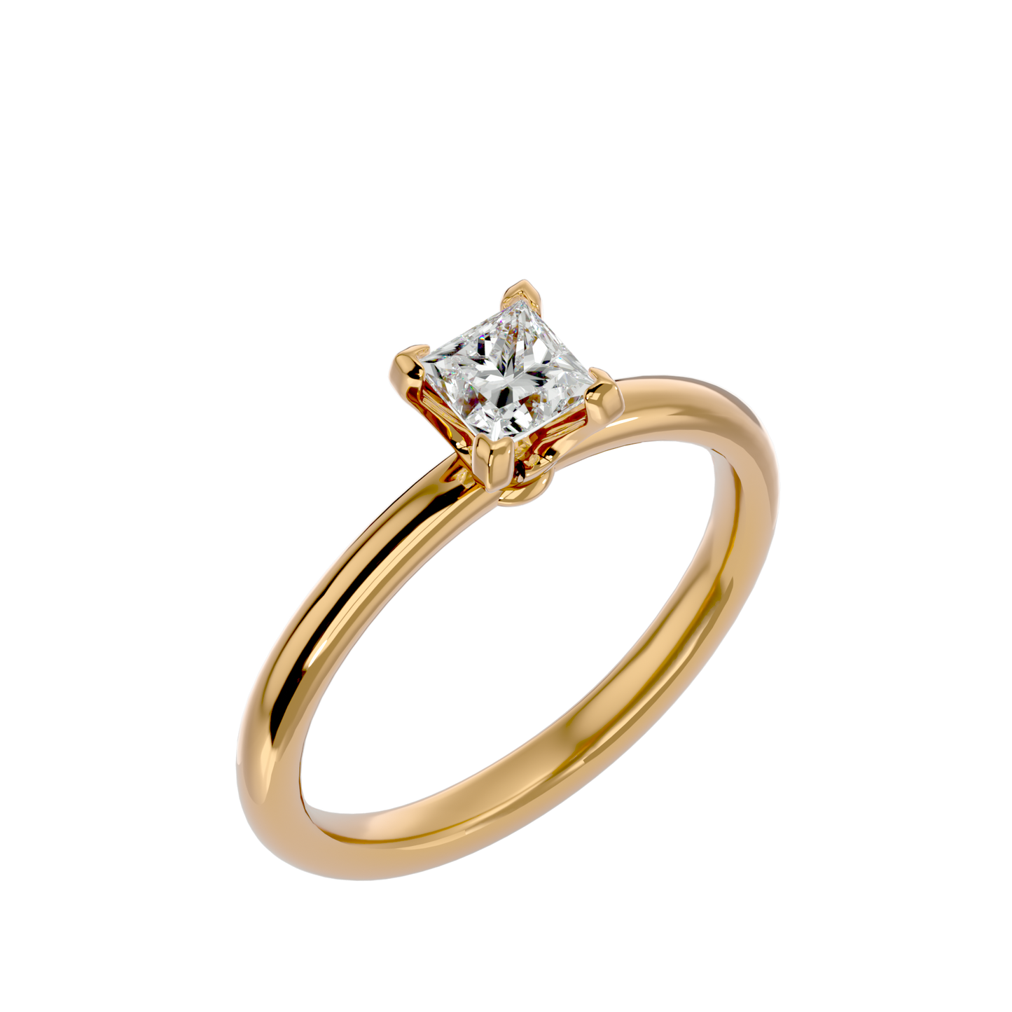 Princess 0.80ct + 2 small - 3.7 grams