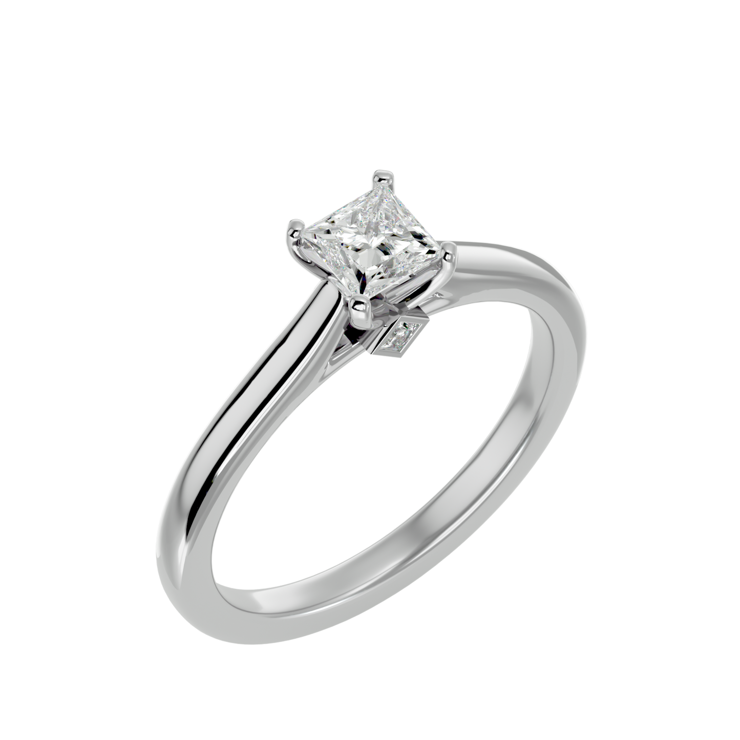 Princess 0.55ct +2 smalls - 3.20 grams