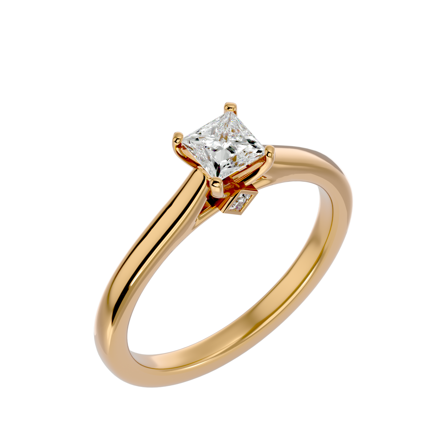 Princess 0.55ct +2 smalls - 3.20 grams