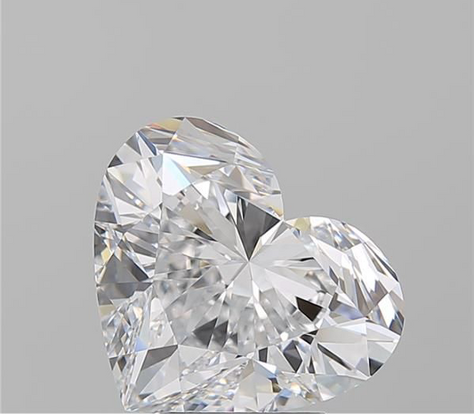 Heart 5.00ct IF D 3 EX NONE - GIA