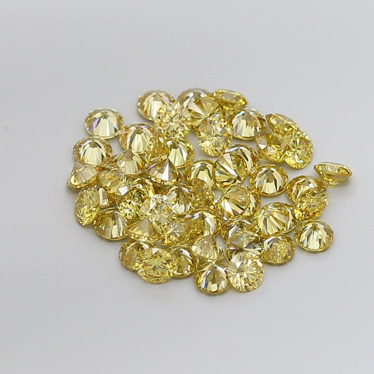 Melee Vivid Yellow Lab Diamonds - Fantasy Color / VS clarity