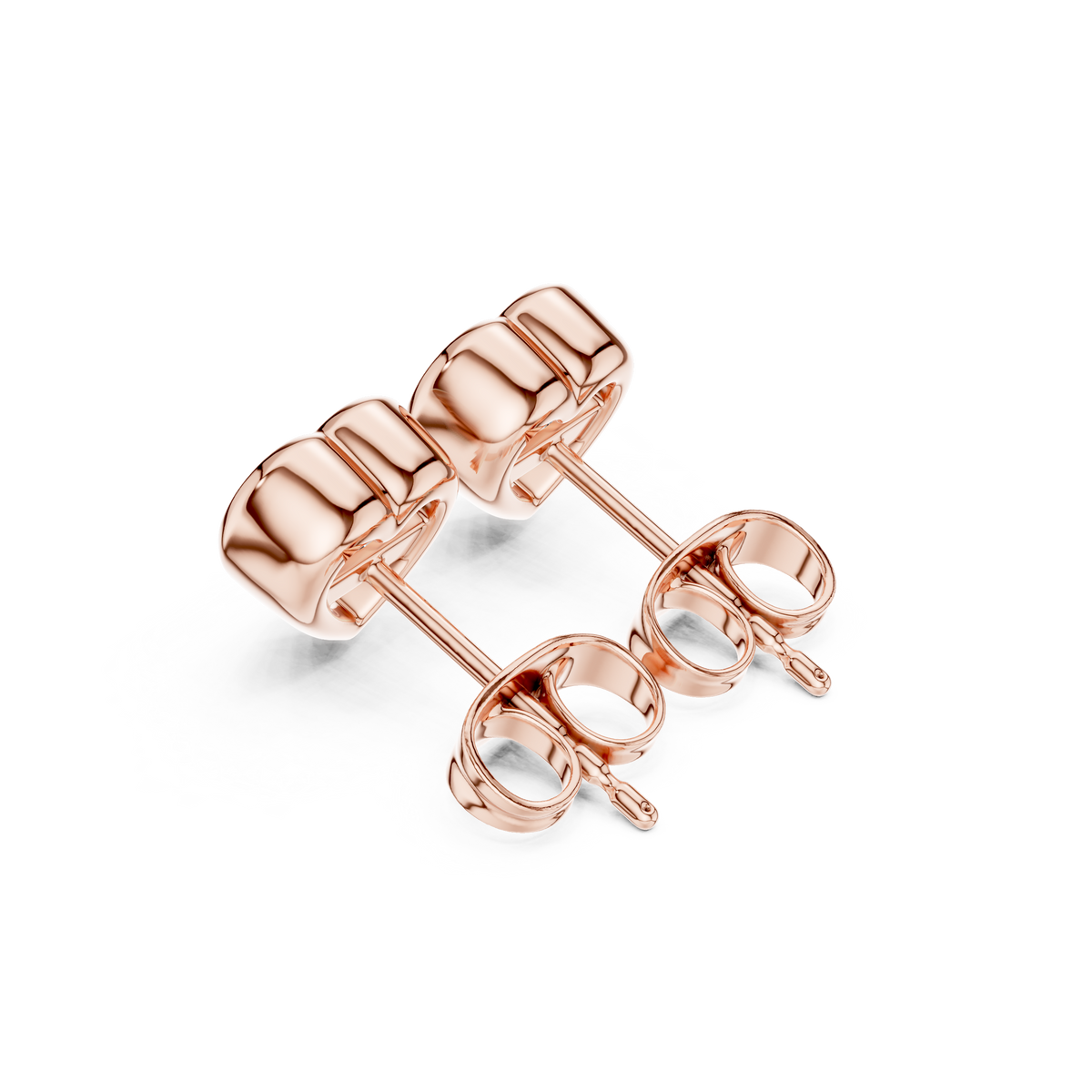 Diamond stud earrings "Heart"