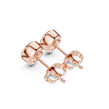 Diamond stud earrings "Round"