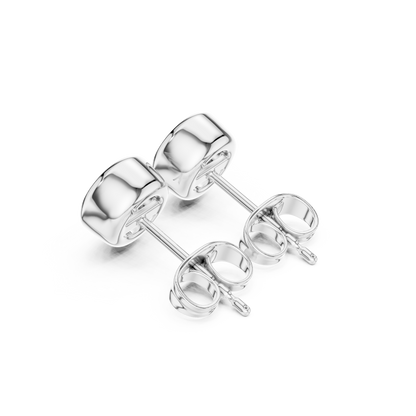 Diamond stud earrings "Round"