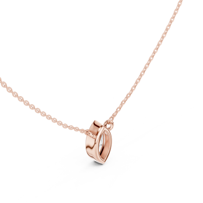 Zelta kaklarota ar briljantu "Marquise" slēgtā ietvarā