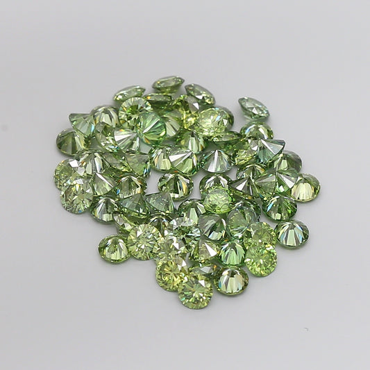 Melee Vivid Ocean Green Lab Diamonds - Fantasy Color / VS clarity