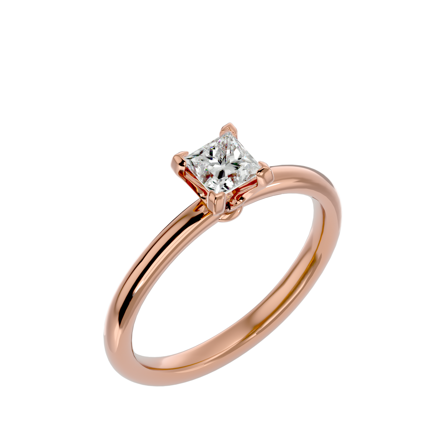 Princess 0.80ct + 2 small - 3.7 grams