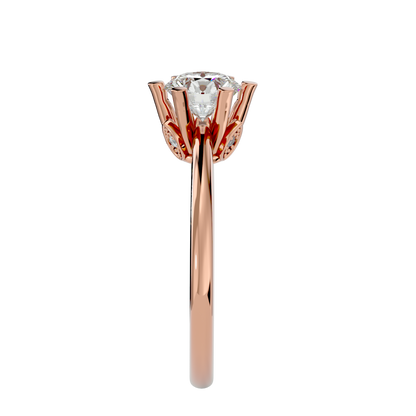 Round 1.00ct + 2 smalls - 3.2 grams